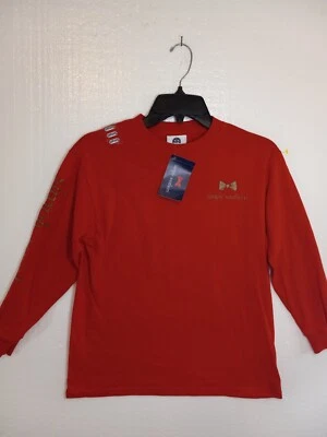 Camiseta Simply Southern Meninas Natal Manga Longa SS Prep Veleiro Vermelha Pequena - Imagem 1 de 4