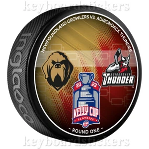 2023 ECHL Kelly Cup Playoffs RD1 Disco Terranova Growlers y Adirondack Thunder - Imagen 1 de 1