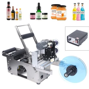 Semi-Automatic Labeling & Coding Machine Round Bottle Jar Label Marking Machine - Picture 1 of 16