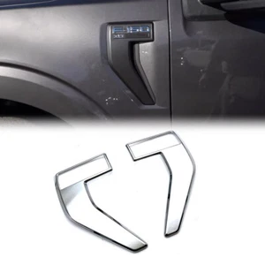 For Ford F150 F-150 2021 2022 Chrome Front Side light Lamp Molding Cover Trim - Picture 1 of 8