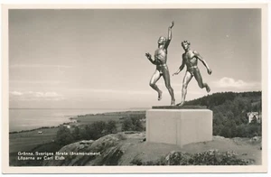 The Runners Granna Sweden Copy of Original Carl Eldh Statue at Stockholm Stadium - Bild 1 von 2