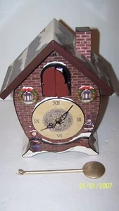 Mark Feldstein House Cuckoo Clock Christmas Carols Music Sound brick house - Picture 1 of 3