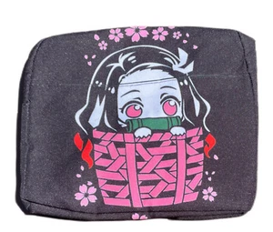 Demon Slayer Nezuko Anime Black Insulated Lunch Bag Tote Lunch Bag Work Tote - Picture 1 of 12