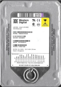 Western Digital WDE4550-0024A8 4.55GB 68-pin SCSI Hard Drive - Picture 1 of 2