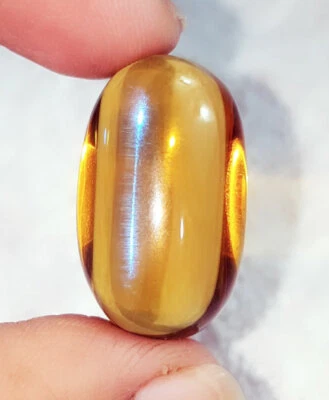 Certified Loose Gemstone Australian Black & Golden Synthetic Opal 33.10 Ct Gems - Image 1 of 4