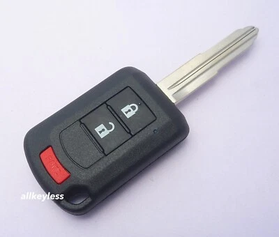 OEM Reshelled MITSUBISHI OUTLANDER LANCER keyless entry remote key fob OUCJ166N - Image 1 of 4