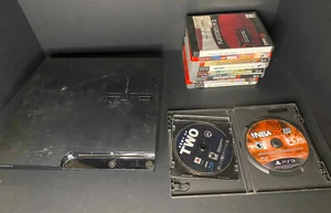 Sony PlayStation 3 Slim CECH-2501A 160GB PS3 Konsole mit 10 Spielen - Bild 1 von 13