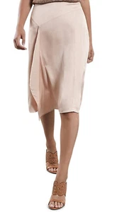 REISS Women's Julia Drape Detail A-Line Skirt in Rich Blush, Size 8, Used - Picture 1 of 3