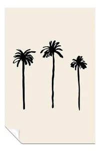 Abstract Palm Trees Illustration Artistic Poster Wall Art Home Decor - Picture 1 of 4