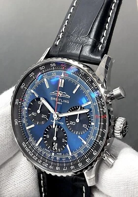 BREITLING Navitimer B01 Chronograph 41mm Blue Dial Men's Watch AB0139241C1P1 - Image 1 of 4