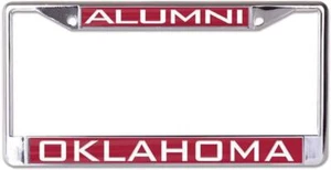 Oklahoma Sooners Alumni Inlaid Laser Cut Chrome License Plate Frame [NEW] Car - Picture 1 of 1