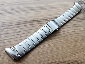Seiko 35A4JG Brushed Stainless Steel 20mm Watch Strap Bracelet Angled Fitting - Picture 1 of 10