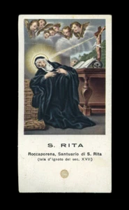 tarjeta sagrada reliquia - santino con reliquia S.RITA DA CASCIA - Imagen 1 de 2