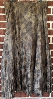 Reba 人造皮革长款内衬裙侧拉链,尺寸 L — 第 1/3 张图片