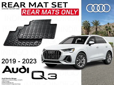 Alfombrillas traseras originales Audi Q3 2019-2023 para todo tipo de clima 83A-061-511-041 Foto 1 de 2