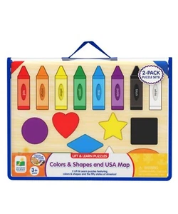 Colors & Shapes Puzzle The Learning Journey and USA Map  , life & Learn Puzzles - Picture 1 of 4