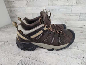 KEEN Herren Voyageur Niedrig Höhe Atmungsaktiv Braun Leder Herren 10 Outdoor Wandern - Bild 1 von 11
