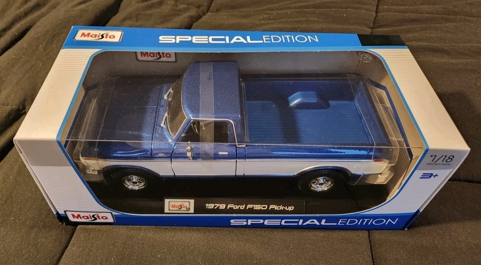 1 18 MAISTO Ford Usa F-150 Pick-Up 1979 Blue White MI31462BL Model