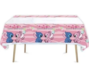 Tovaglia Lilo&stitch Per Festa Compleanno Party Bambini 180*108cm Plastica - Imagen 1 de 1