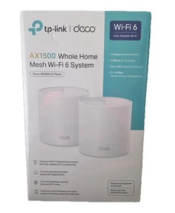 TP-Link Deco AX1500 Whole Home Mesh Wi-Fi 6 System 2 Pk W3000-Fast Alexa Google - Picture 1 of 4
