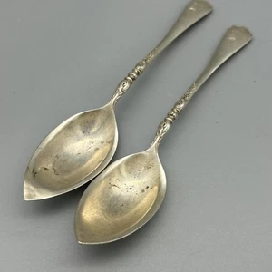 Konvolut 2 antike Sterling Löffel Monogramm verziert 40 Gramm insgesamt - Bild 1 von 7