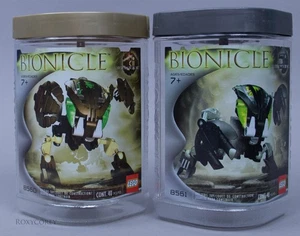 Lego Bionicle 8560 Pahrak & 8561 Nuhvok in Canister SOLD AS IS - Picture 1 of 2
