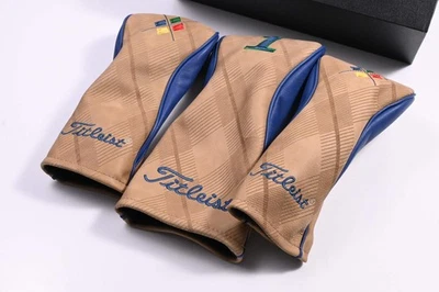 Titleist Limited Edition Premium Leather Headcover Set / Driver, Fairways - Image 1 of 4