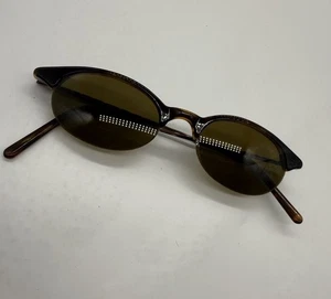 ¡Gafas de sol vintage CALVIN KLEIN! Lindo estilo pequeño para mujer marrón oscuro - Imagen 1 de 7