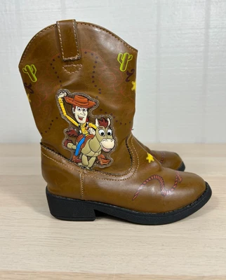 Ковбойские сапоги Disney Pixar Toy Story ретро Y2K Woody Andy для мальчиков ясельного возраста 8 - Изображение 1 из 4