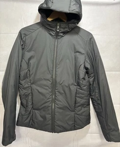 Salomon Jacket OUTRACK Black Insulated Slim Fit Full Zip Women’s Medium Hooded - Picture 1 of 16