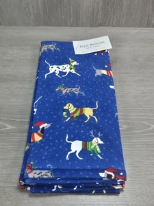 Isaac Mizrahi Weihnachten Hund Küchentücher Kitsch 2er Set Neu - Bild 1 von 2