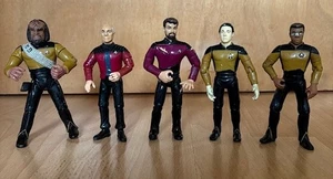 Star Trek TNG 5 x Playmates Action Figures, 1993 - Picture 1 of 2