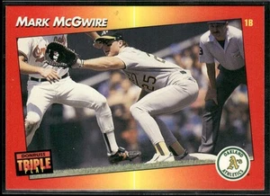 1992 Triple Play Mark McGwire Oakland Athletics #262 - Picture 1 of 2