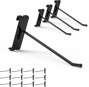 HUHOLE Gridwall Hooks 6 Inch, 32PC Display Hooks for Grid Wall, Hook for Grid Wa - Picture 1 of 12