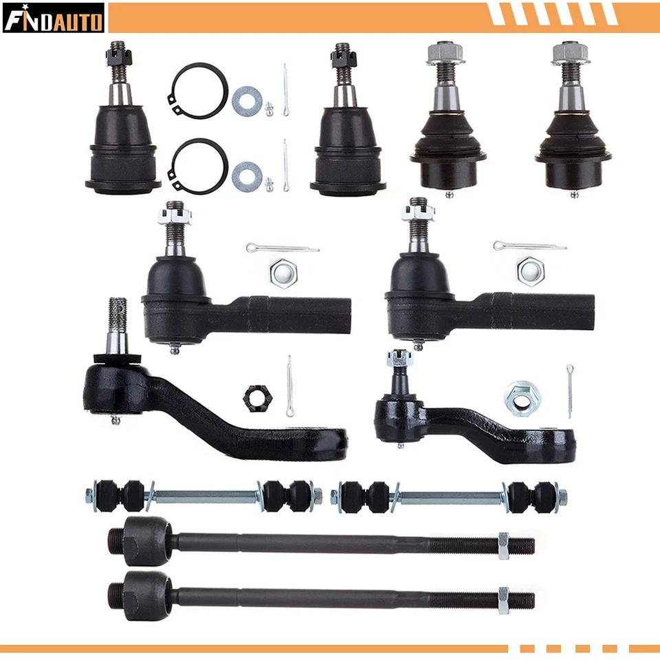 Fits 2003-2005 GMC Savana 2500 Front Ball Joint Tie Rod Sway Bar Pitman Arm Kits - Изображение 1 из 1