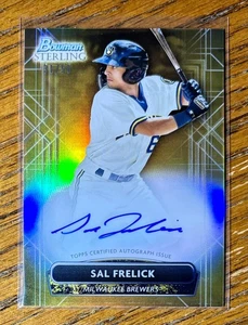 2022 Bowman Sterling Sal Frelick Rookie Prospect Autograph Gold Refractor #D /50 - Bild 1 von 1