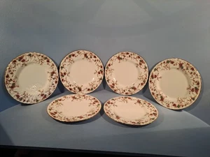 MINTON ANCESTRAL PATTERN, SET OF 6 LUNCH/PETIT DÉJEUNER PLATES, 1ST QUAL - Picture 1 of 5