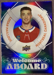 2024-25 Upper Deck Welcome Aboard #WA-19 Logan Mailloux Montreal Canadiens RC - Foto 1 di 1