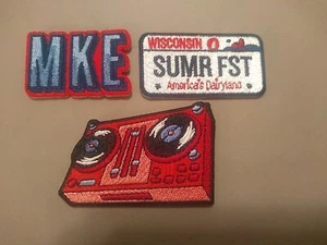 Milwaukee Summerfest Patches Music Festival Mini Patches Self Adhesive New - Picture 1 of 6