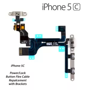 NEW iPhone 5C Power/Lock Volume Mute/Silent Button/Switch with Brackets w/Tools - Picture 1 of 1