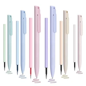 6PCS Colored Gel Pens 0.5mm Fine Point Pen with Refills Retractable Quick Dry... - Picture 1 of 7