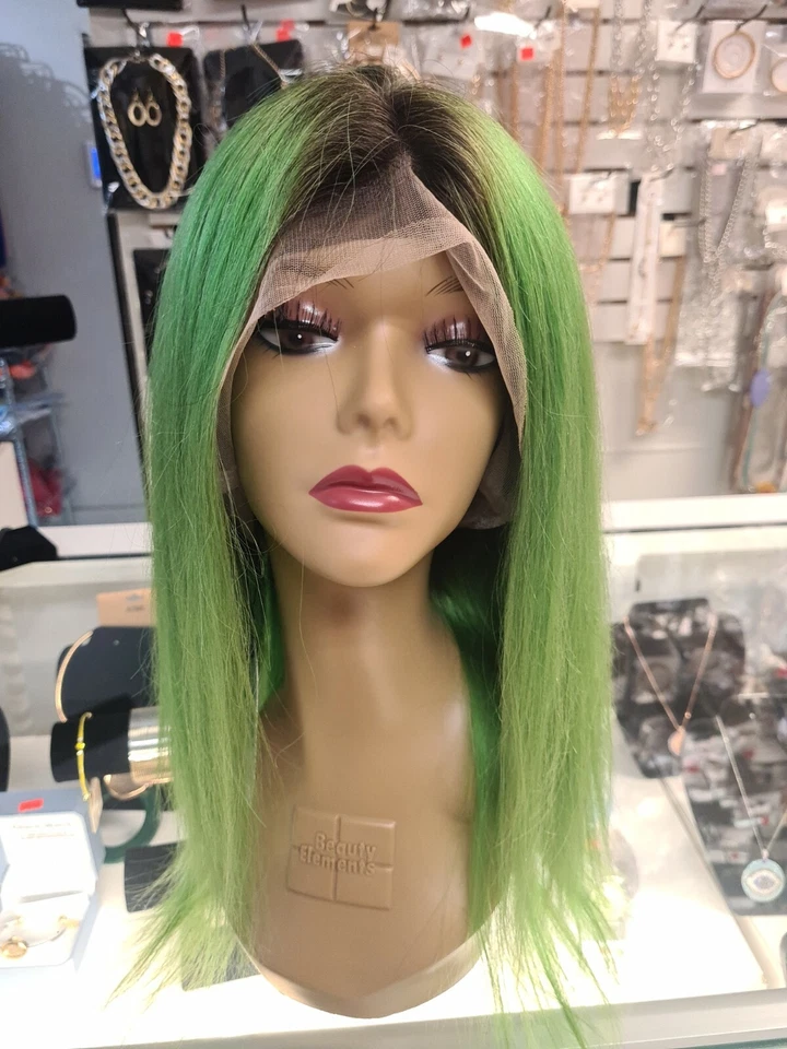 Pelucas '18' Color Verde Encaje Completo Foto 1 de 1