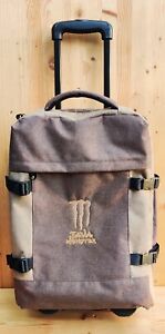 Monster Energy Java Brown Beige Rolling Canvas Luggage Duffle Travel Suit Case