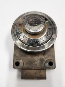 ANTIQUE BRASS SARGENT GREENLEAF COMBINATION SAFE LOCK MADE IN N.Y. USA RARE - Picture 1 of 7