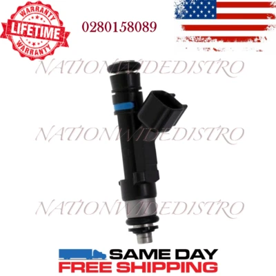 1x OEM Bosch Fuel Injector for 2006-2011 Lincoln Town Car 4.6L V8 0280158089 - Image 1 of 4