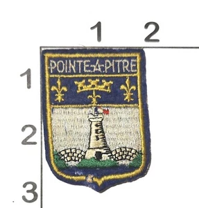 Pointe a Pitre Patch Lighthouse Carribean Vintage Embroidered Shield Souvenir - Picture 1 of 1