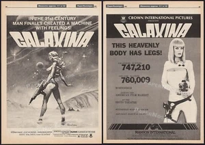 GALAXINA - Original 1981 Trade AD / poster_ Dorothy Stratten _ Tanenbaum art - Picture 1 of 3