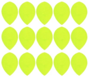 5 juegos Rip Stop tela de nailon pera dardos vuelos - se envía con seguimiento - amarillo neón - Imagen 1 de 1