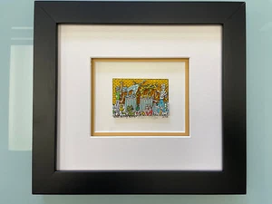 James Rizzi - Obra de arte 3D Here Kitty Kitty Firmado Numerado Original Serigrafía - Imagen 1 de 1