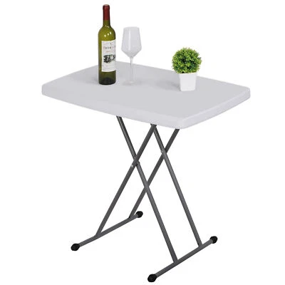 30'' Fold Small Card Table for Outdoor Indoor for Camping Dining Party White - Image 1 of 4